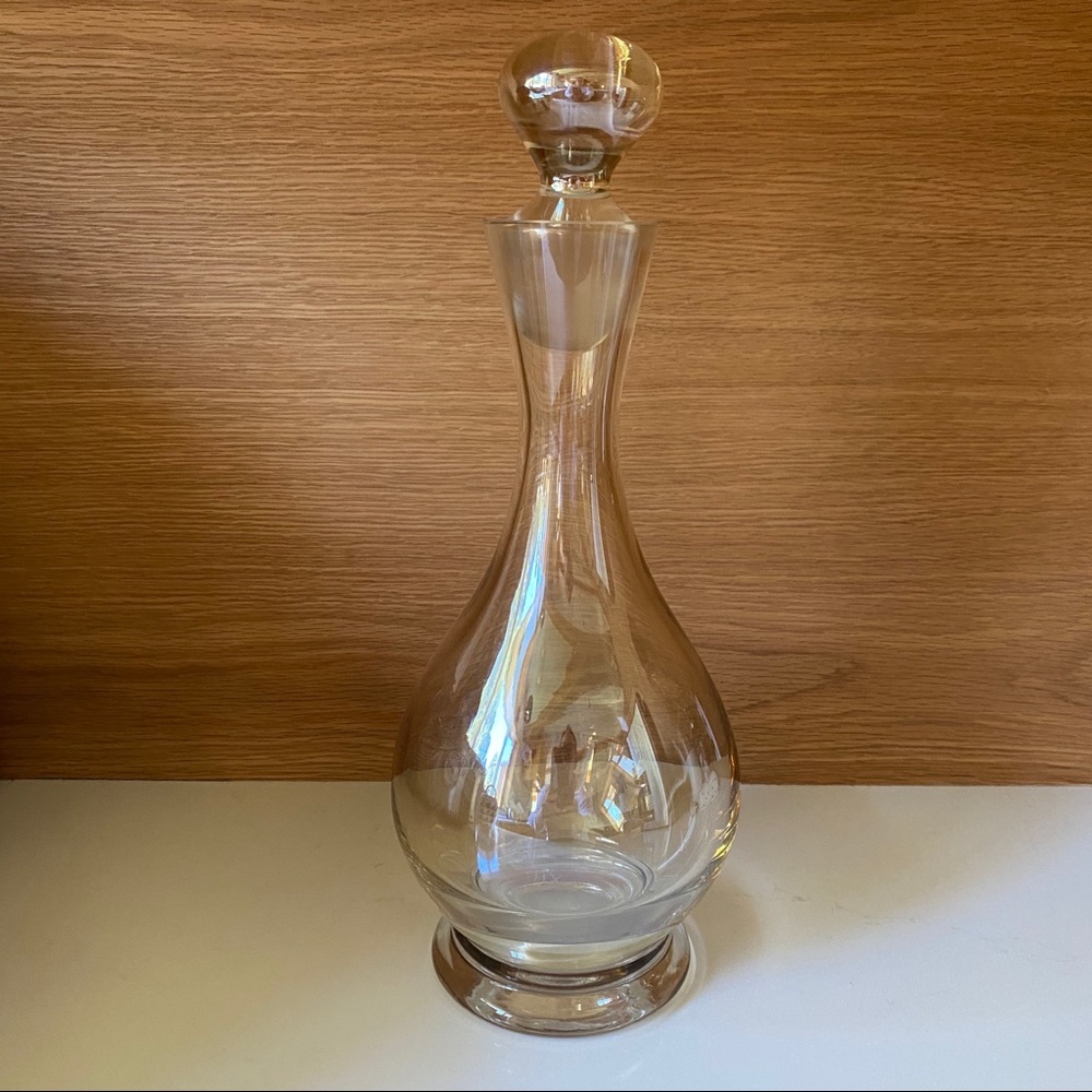 Vintage smoked glass decanter